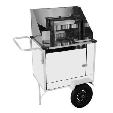 Imagem de Carrinho Hot Dog Branco Maciças BS07M T Cefaz