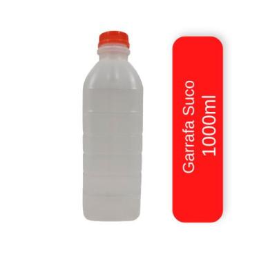 Imagem de Garrafa Plástica C/tampas P/ Caldo Cana, Sucos 1000ml C/50 - decoplast