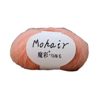 Imagem de Fio De Mohair Macio 25g 160m Para Tricô Manual E Crochê, Lã Para DIY, 