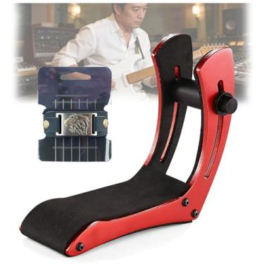 Imagem de Suporte Para Guitarra EléTrica Com Pernas De Apoio,Suporte ErgonôMico Para Guitarra EléTrica Com Abafador De Cordas Para Guitarristas
