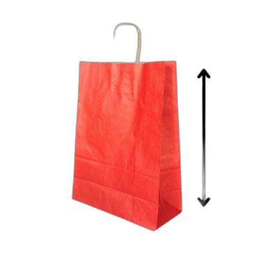 Imagem de 10 Sacola De Papel Kraft Presente Colorida 23,5X10X31,5Cm