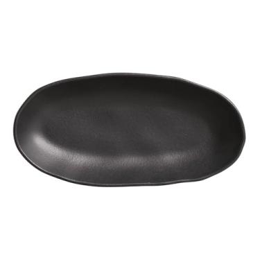 Imagem de Travessa Oval Funda Stoneware Orgânico G 32cm - Porto Brasil (Preto Matte)