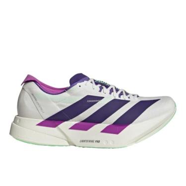Imagem de adidas Tênis de corrida masculino Adizero Adios Pro 4 - Branco, Multi, 11 Wide