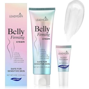 Imagem de Leadyeah B Creme firmador de barriga lisa - hidratante, firmador para estômago, coxas e bumbum, loção corporal para mulheres e homens, 125 ml