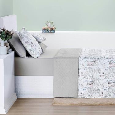 Imagem de Cobre Leito Casal Padrão Cotton Select Dupla Face 200 Fios 3 Peças - Protea