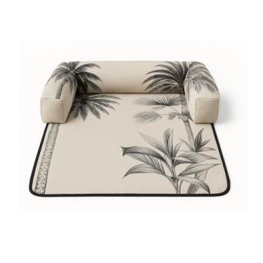 Imagem de Caminha Veludo Pet Cachorro para Sofá Coqueiros 72x90 Preto - AMOFADAS