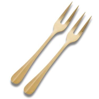 Imagem de Kit 2 Garfos Trinchante Para Assados Churrasco Saladas De Aço Inox Pos