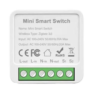 Imagem de Módulo De Interruptor Inteligente WiFi Zigbee 3.0 16A 20A, Relé Disjun