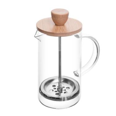 Imagem de Cafeteira Prensa Francesa 600ml Boro Tampa De Bambu Wolff
