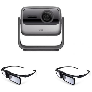 Imagem de Projetor 4K Laser Triplo JMGO N1S Ultimate Metálico 110% Rec.2020 Gimbal 360° 3300 Lumens ISO + 2 Óculos 3D Ativo Recarregável N1S Ultimate?