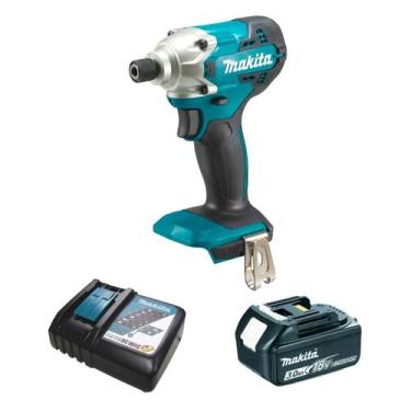 Imagem de Parafusadeira Impacto 18V Makita DTD156Z 155Nm com Bateria e Carregado