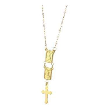 Imagem de Escapulário Feminino 50 Cm Com Fecho Ouro 18k 750 Oferta - JOIE JOIAS 