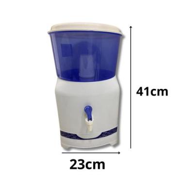 Imagem de Filtro Bóia e Vela Filtração Branco Bebedouro Agua C/ Cuba De Barro 6 