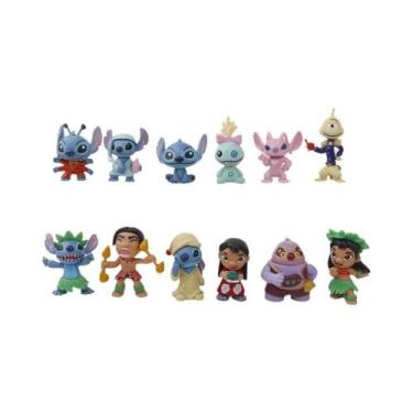 Imagem de Conjunto De 12 Figuras De PVC Lilo Stitch De 5-7cm, Personagens De Ani