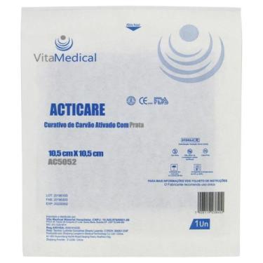 Imagem de Curativo Carvão Ativado e Prata 10,5x10,5cm Vitamedical