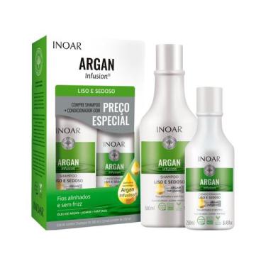 Imagem de Inoar Argan Infusion Liso e Sedoso Shampoo 500ml e Condicionador 250ml