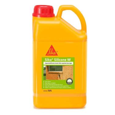 Imagem de Impermeabilizante hidro-repelente Silicone W para Proteção de Superfícies Contra Água e Manchas 3,6L Sika Brasil