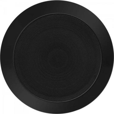 Imagem de Arandela AR6 55W RMS Coaxial Redonda com Grade em Alumínio Resistente à Maresia e Instalação em Gesso Preto
