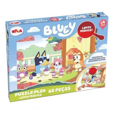 Imagem de Puzzle Play 60 Pecas Lente Mágica Bluey Elka