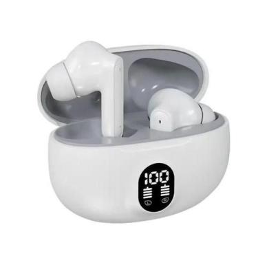 Imagem de Fone de Ouvido Bluetooth TWS 895B Sem Fio Branco com Case de Recarga -