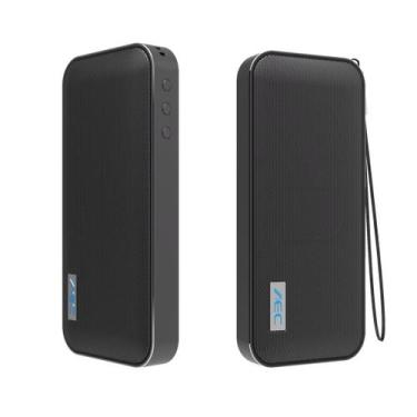 Imagem de Alto-falante Bluetooth AEC BT-205 portátil sem fio preto - Omkarsy Off
