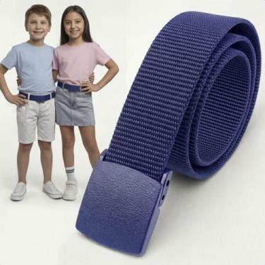 Imagem de Cinto Infantil Ajustável Leve Confortável Para Calça Bermuda Uniforme 