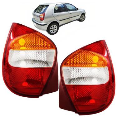 Imagem de PAR Lanterna Traseira Palio Fire 2001 2002 2003 2004 2005 2006 Tricolo