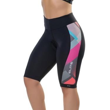 Imagem de Bermuda Ciclismo Elite 129011 Feminina - Preto-Feminino