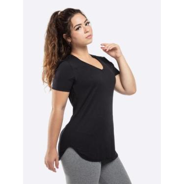 Imagem de Camiseta Feminina Manga Curta Dry Wave Best Fit Original -, Preto, G