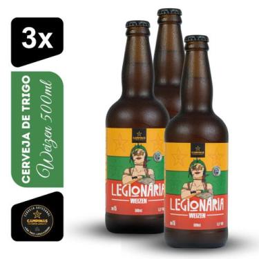 Imagem de Cerveja de Trigo Legionária Weizen Campinas 500ml Kit 3 unidades - Cer