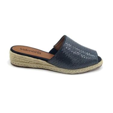 Imagem de Tamanco Espadrille Valentina 509030 Anabela, Jeans, 40