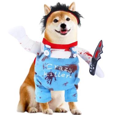 Imagem de Conjunto de fantasias de cachorro LAPOHI Deadly Chucky Cosplay para o 