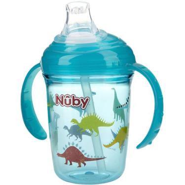 Imagem de Copo Infantil Com Alça Tritan Bico Silicone Nuby Transição - NÛBY, Azu