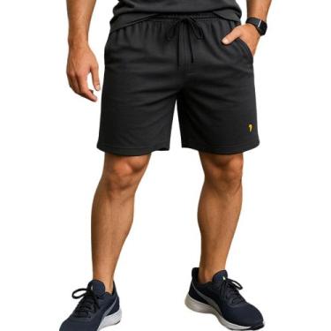 Imagem de Bermuda Masculina Esportiva com Bolso - Genérico, Cinza chumbo, G
