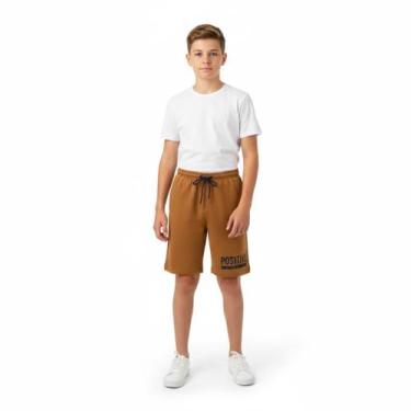 Imagem de Bermuda Juvenil Menino Estampas Arrumadinhos, Bege escuro, 10