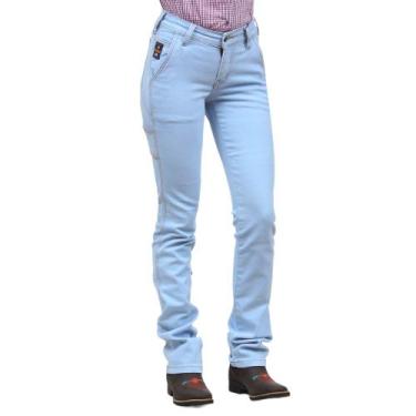 Imagem de Calça Jeans Feminina Carpinteira Delavê Cowboy Winner 36295, 36