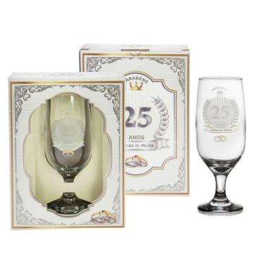 Imagem de Taça Floripa 25 Anos Bodas De Prata - Caixa Presente - Catuaí