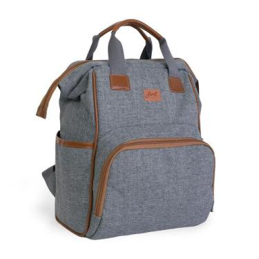 Imagem de Mochila de Maternidade Just Baby Multifuncional Denver Cinza, Cinza