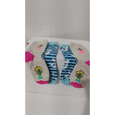 Imagem de Meia infantil sereia kit com 4 pares DEMILLUS