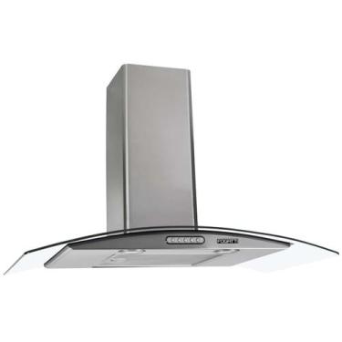 Imagem de Coifa Exaustor de Parede 80cm Vidro Curvo Fogatti, 110V