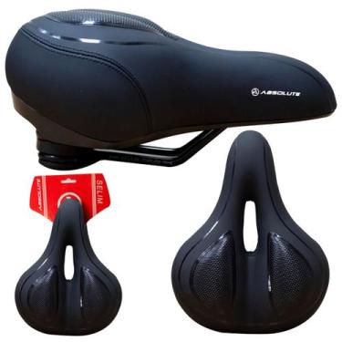 Imagem de Selim Absolute Comfort Vazado Aplique em gel e mola Preto