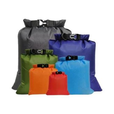 Imagem de Kit De 5 Bolsas Impermeáveis Para Natação, Rafting, Caiaque, Trekking 