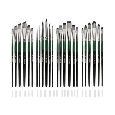 Imagem de Conjunto De 6/24 Pincéis De Pintura Para Artistas, Para Acrílico, Óleo