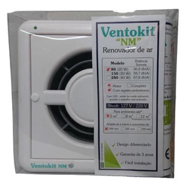 Imagem de Exaustor Ventokit M 80A NM c/reg. shaft coletivo bivolt