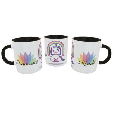 Imagem de Caneca Unicórnio Malcriado Namastê Sifudê Presente Divertido - Geek Vi