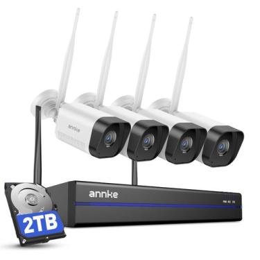 Imagem de Sistema de Câmeras de Segurança ANNKE 16 Canais 3MP HDD 2TB WiFi