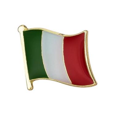 Imagem de Broche Oficial Bandeira Itália Pin Diplomático Italiano Europa - PIN B