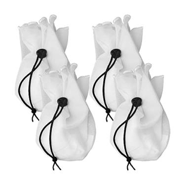 Imagem de Kit 4 Coador PP Voal Branco Leites Vegetais Suco Verde Kefir