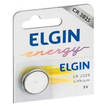 Imagem de Bateria de Lítio CR2025 Elgin 82192 - Unidade - para alarmes automotivos, calculadoras e câmeras