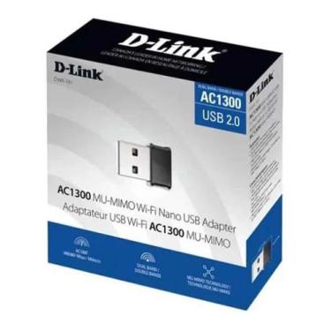 Imagem de Adaptador Usb Wireless D-Link Ac1300 5Ghz Dwa-181